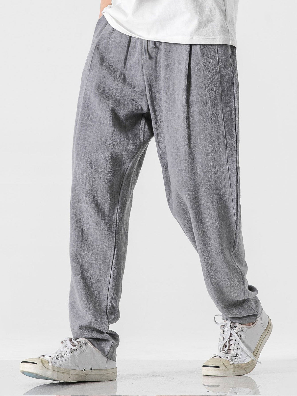 PANTALONES HAREEM LINO