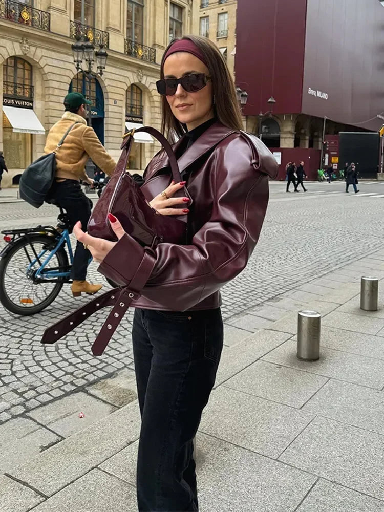 CHAQUETA ELEGANTE CUERO DE LUIS