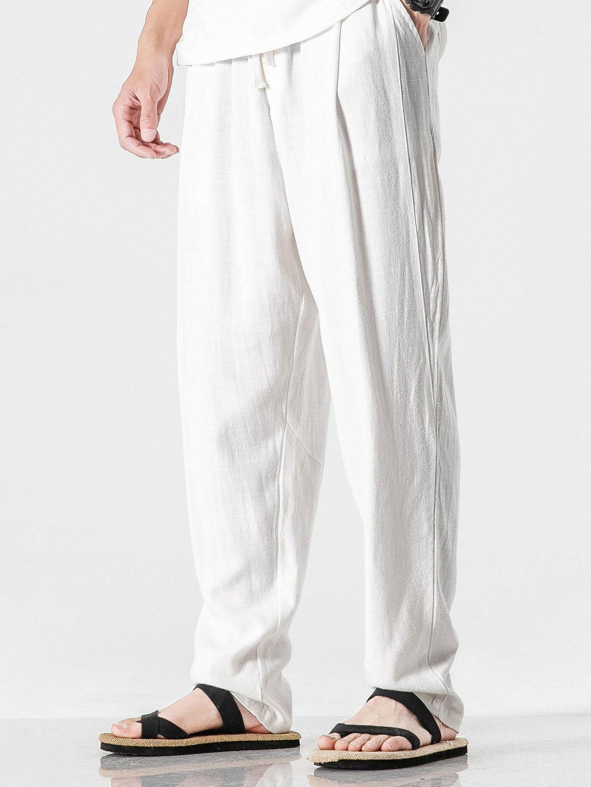 PANTALONES HAREEM LINO