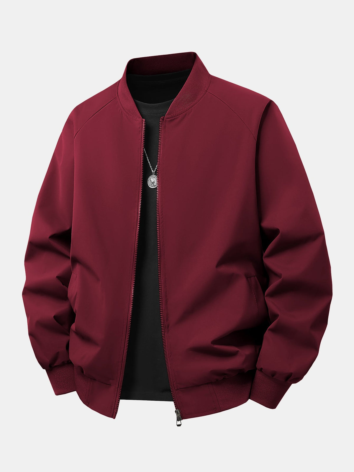 CHAQUETA BOMBER CON CREMALLERA