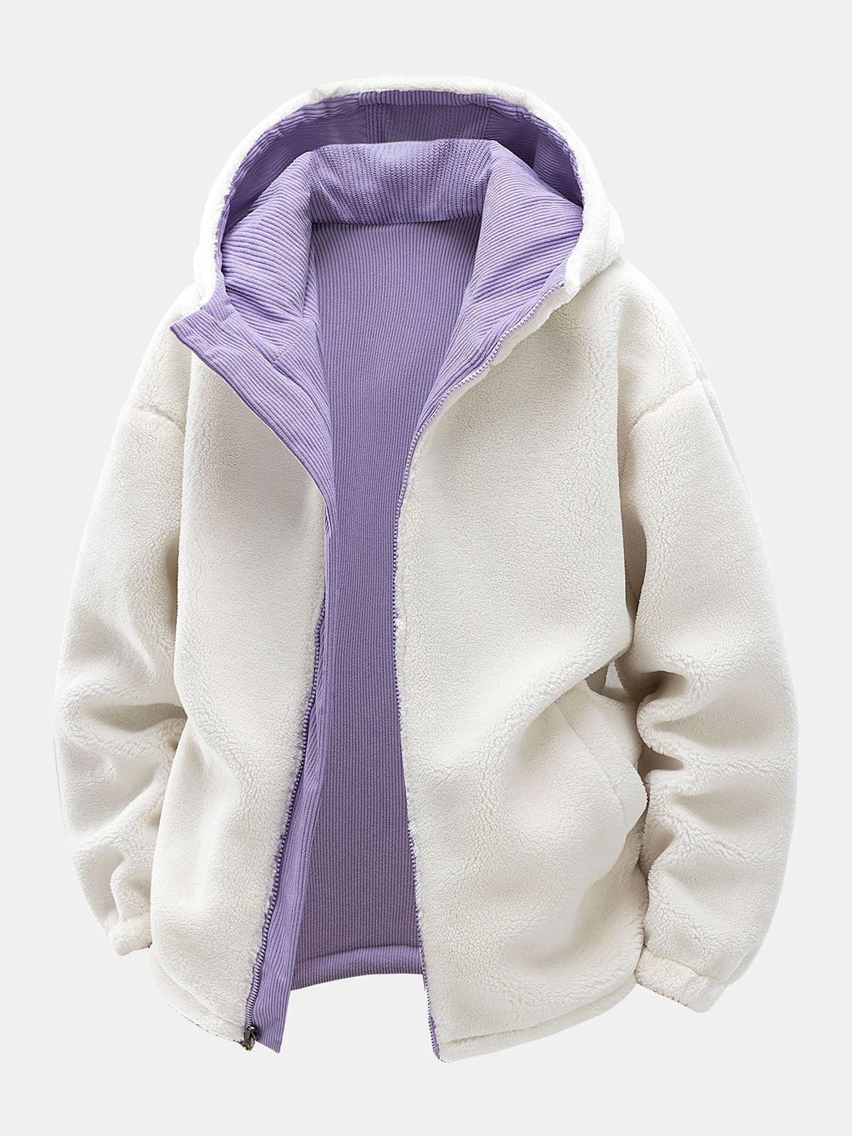 CHAQUETA REVERSIBLE CON TEDDY