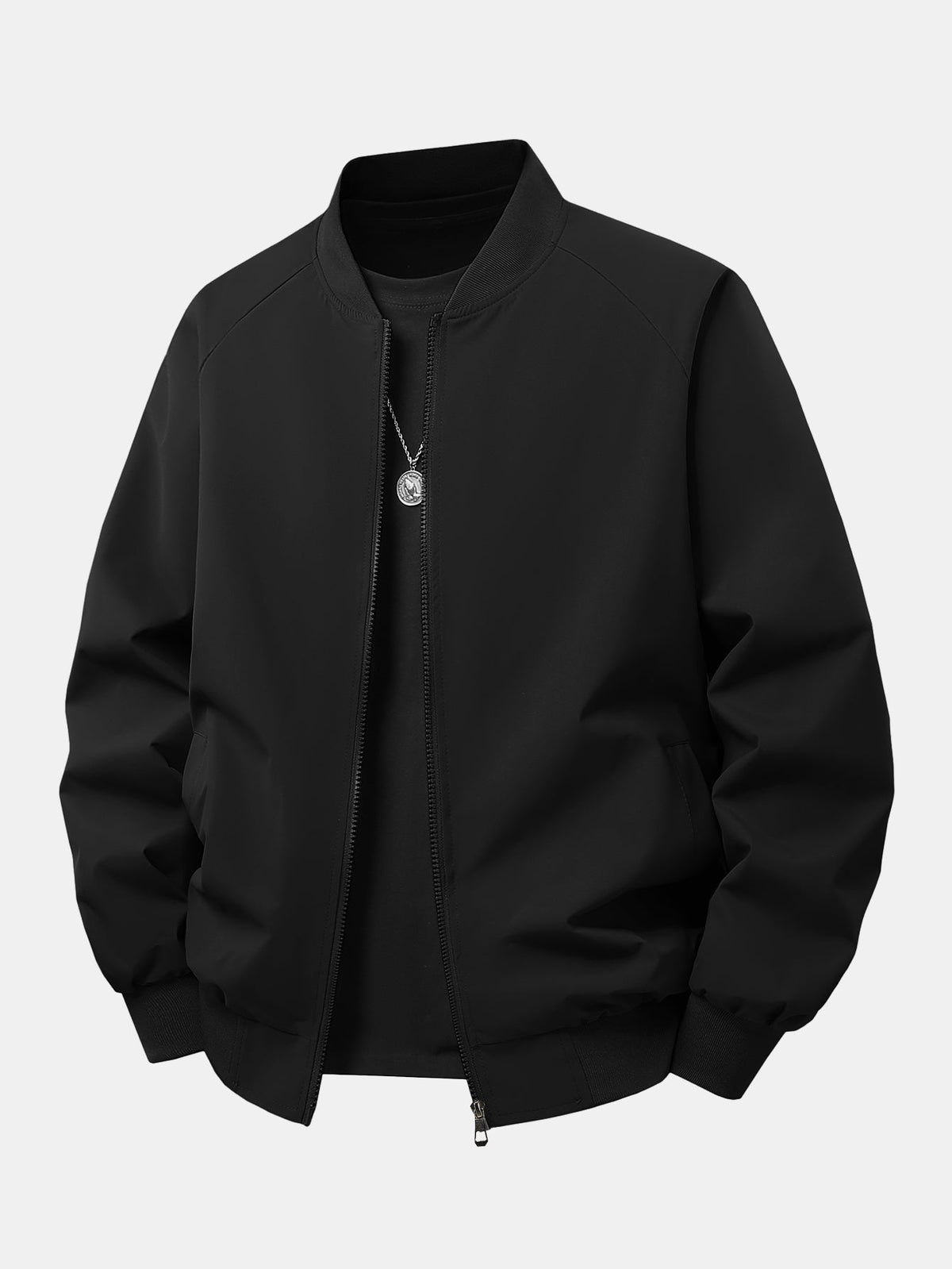 CHAQUETA BOMBER CON CREMALLERA