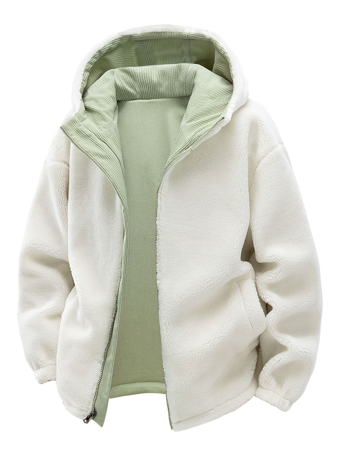 CHAQUETA REVERSIBLE CON TEDDY