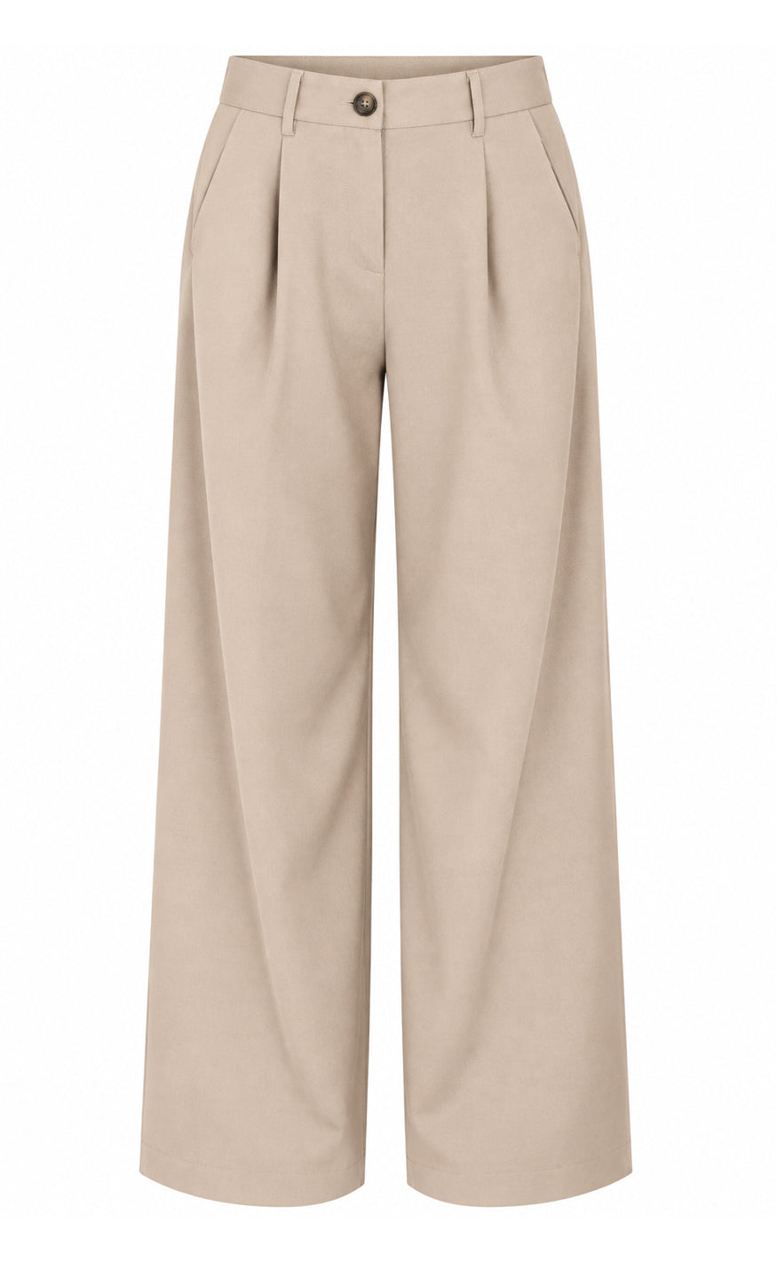PANTALÓN ANCHO BEIGE SOFT