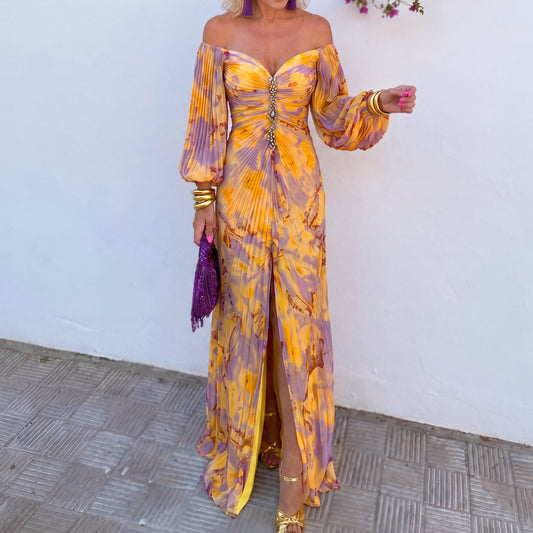VESTIDO LARGO FLORAL MIA