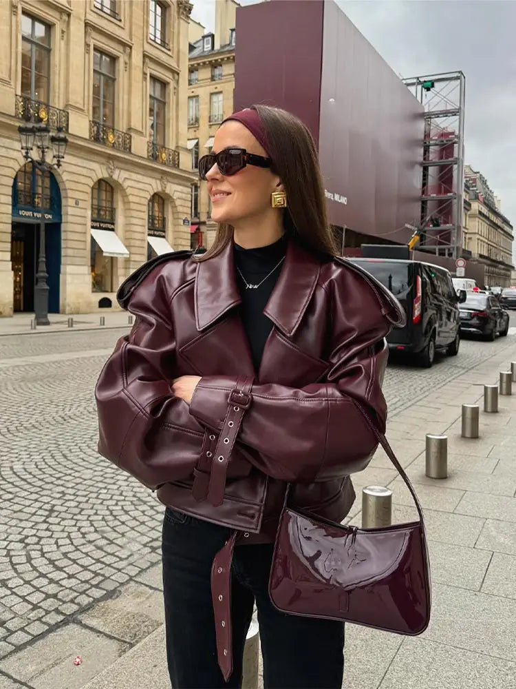 CHAQUETA ELEGANTE CUERO DE LUIS