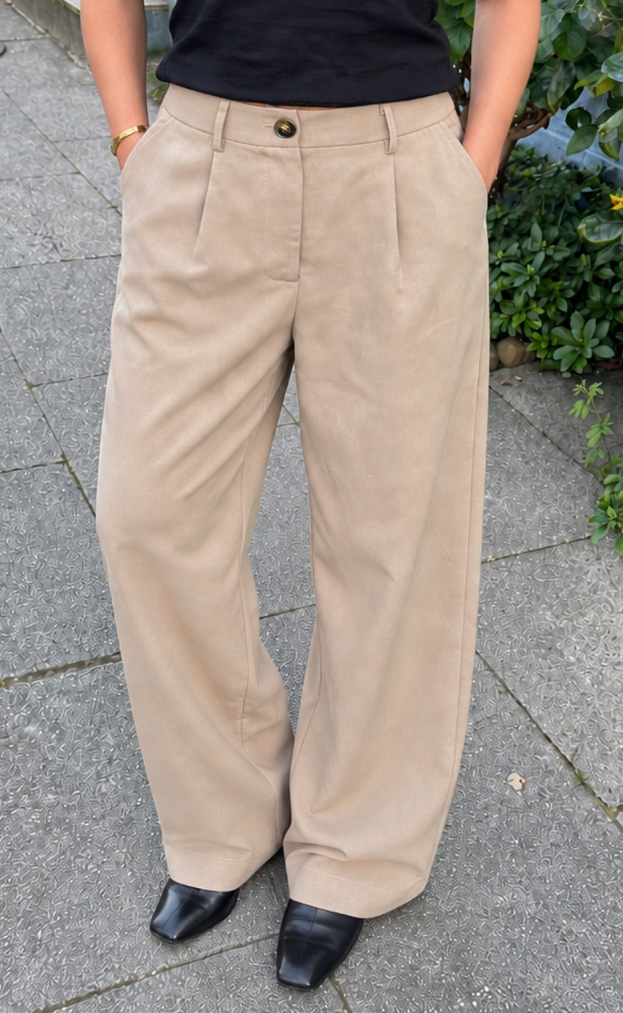 PANTALÓN ANCHO BEIGE SOFT