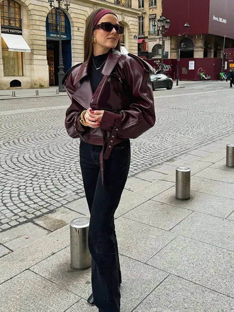 CHAQUETA ELEGANTE CUERO DE LUIS