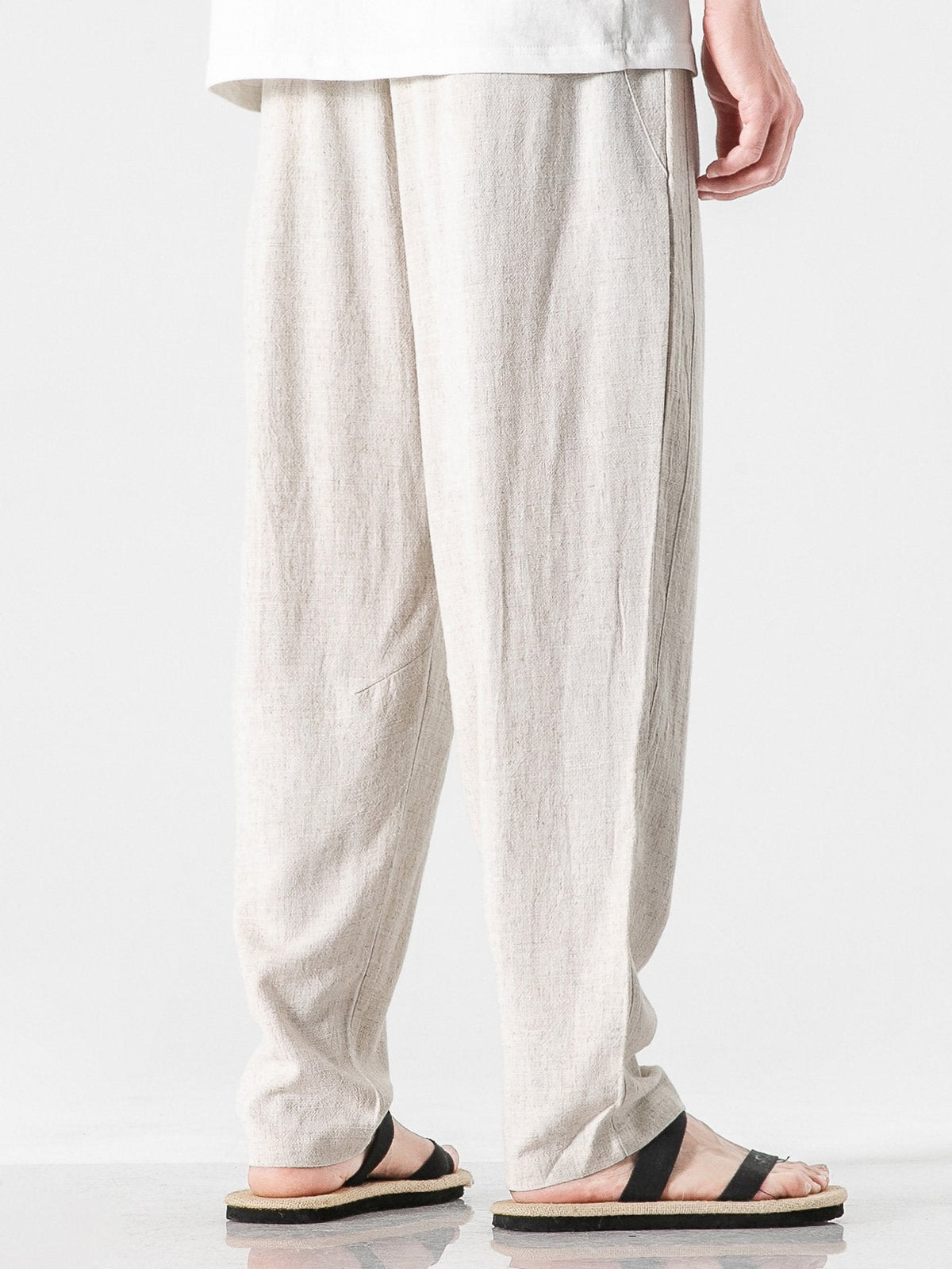 PANTALONES HAREEM LINO