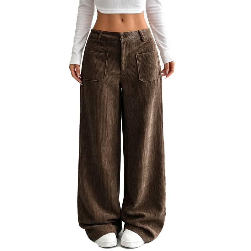PANTALÓN ANCHO DE PIERNA LARGA