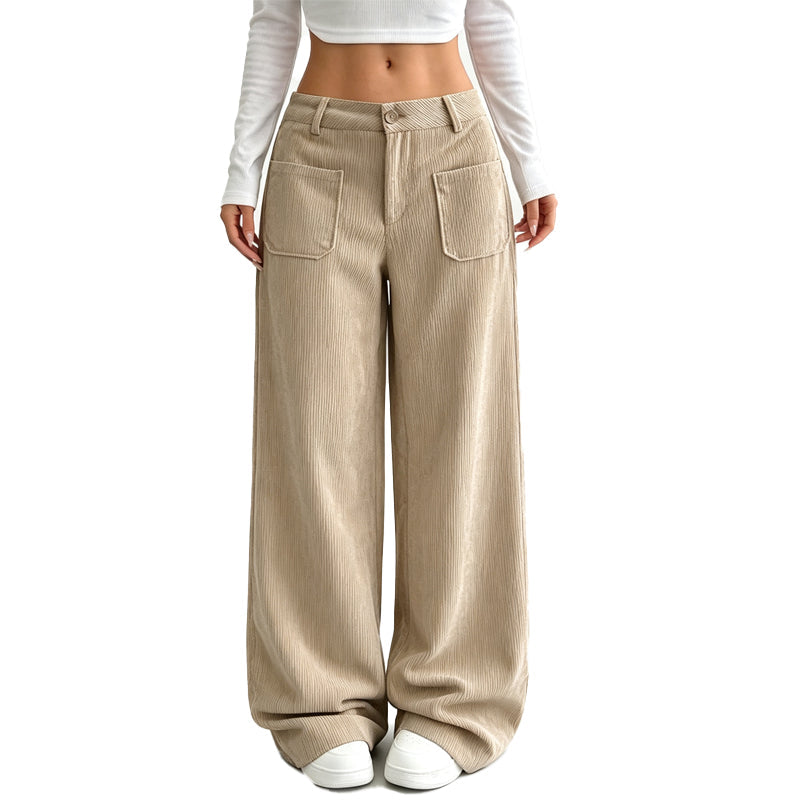 PANTALÓN ANCHO DE PIERNA LARGA