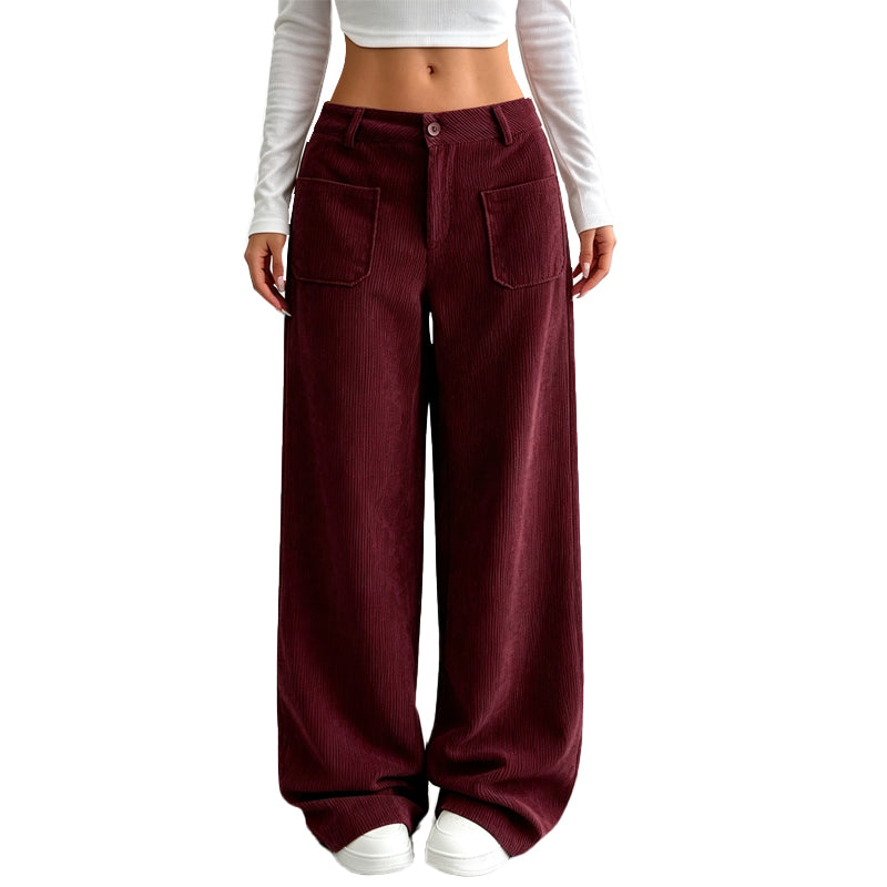 PANTALÓN ANCHO DE PIERNA LARGA