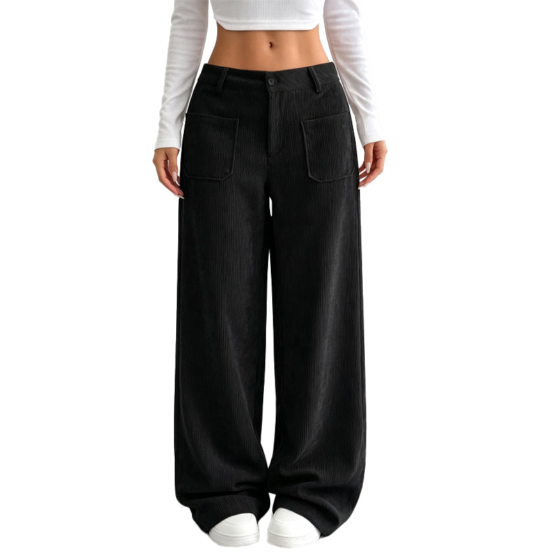 PANTALÓN ANCHO DE PIERNA LARGA