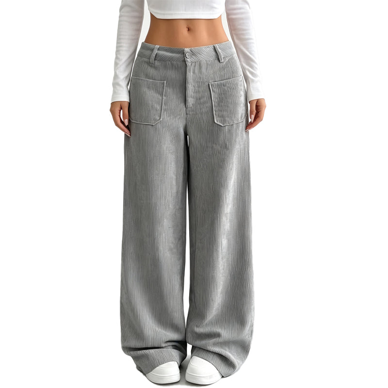 PANTALÓN ANCHO DE PIERNA LARGA