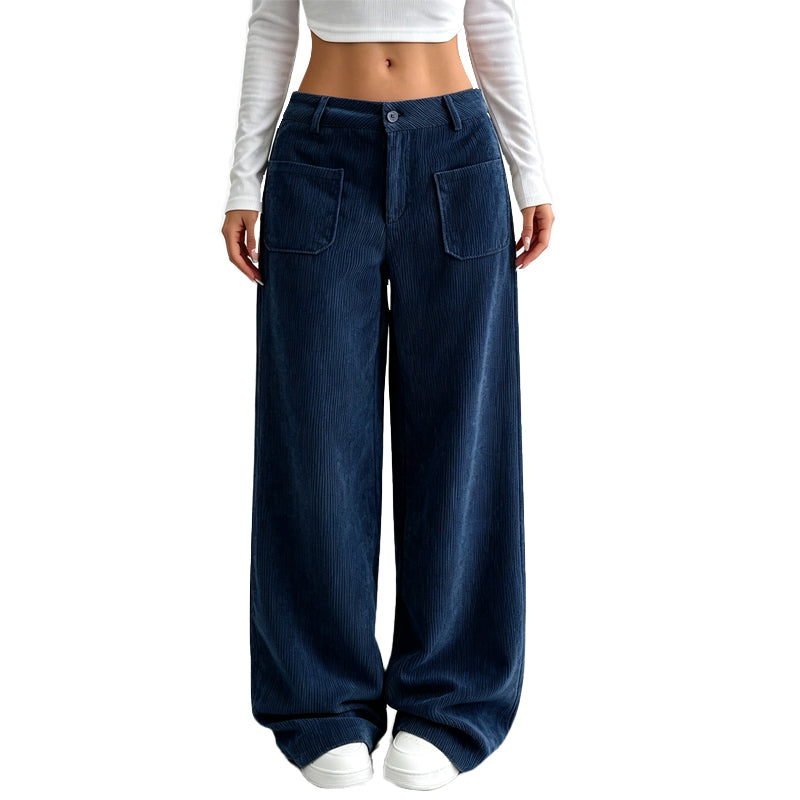 PANTALÓN ANCHO DE PIERNA LARGA